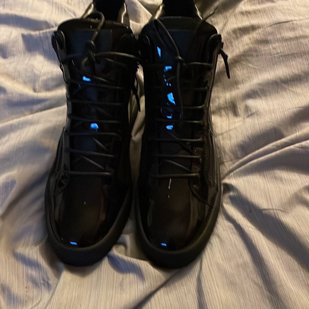 Brand new high top patent leather Giuseppes no box